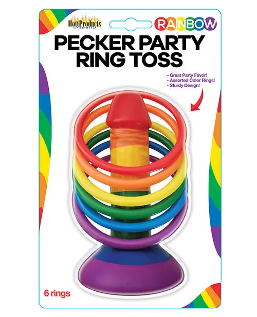 Rainbow Rainbow Pecker Party Ring Toss Male Sex Toys