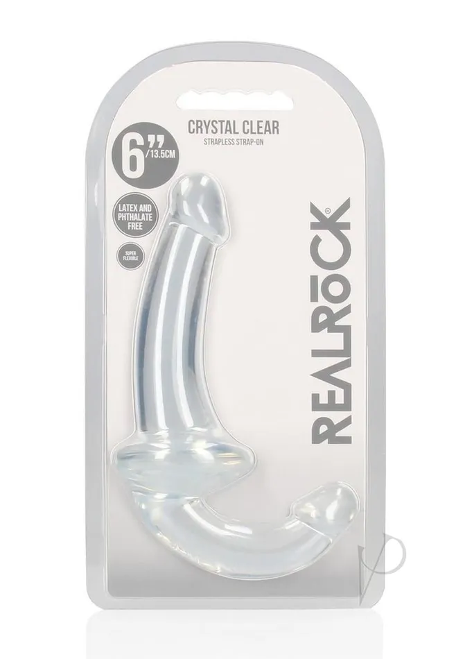 Real Rock Female Sex Toys RealRock Crystal Clear Strapless StrapOn 6 Clear Real Rock Female Sex Toys RealRock Crystal Clear Strapless StrapOn 6 Clear