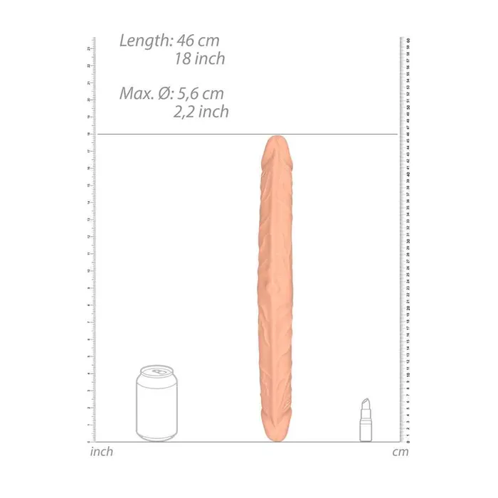 REALROCK 18 Inch Double Ended Dildo Shots Toys Dildos