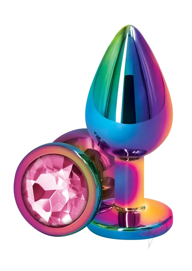 Rear Assets Multicolor Anal Plug Med Pink Rear Assets Anal