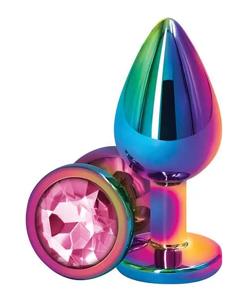 Rear Assets Multicolor Anal Plug Med Pink Rear Assets Anal