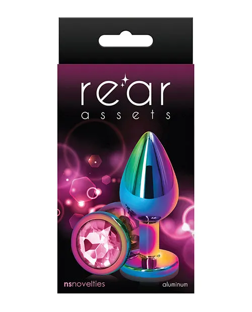 Rear Assets Multicolor Anal Plug Med Pink Rear Assets Anal