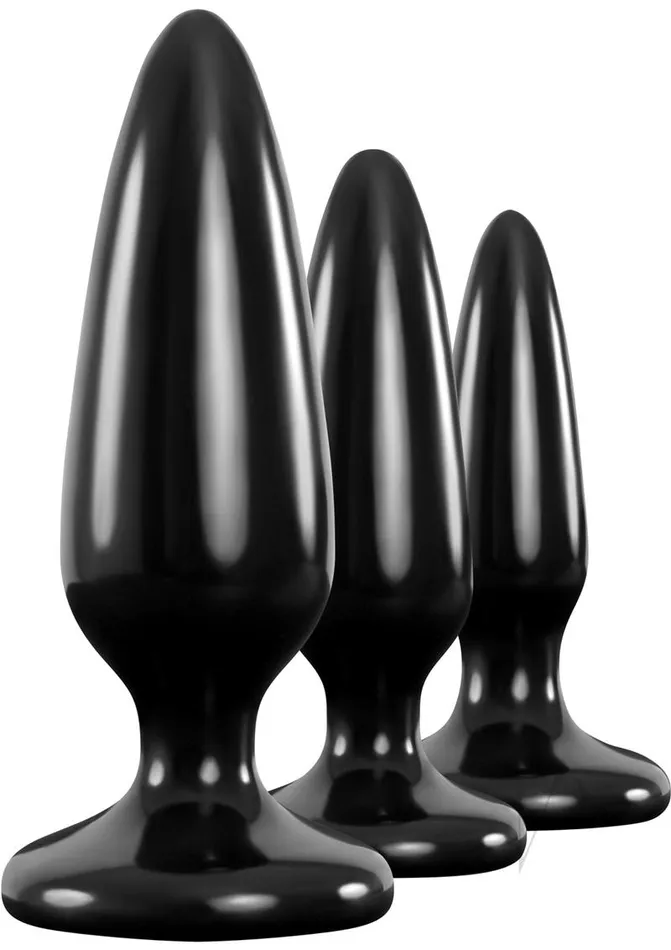 Renegade Pleasure Plug Trainer Anal Plugs set of 3 Black Renegade Anal Renegade Pleasure Plug Trainer Anal Plugs set of 3 Black Renegade Anal