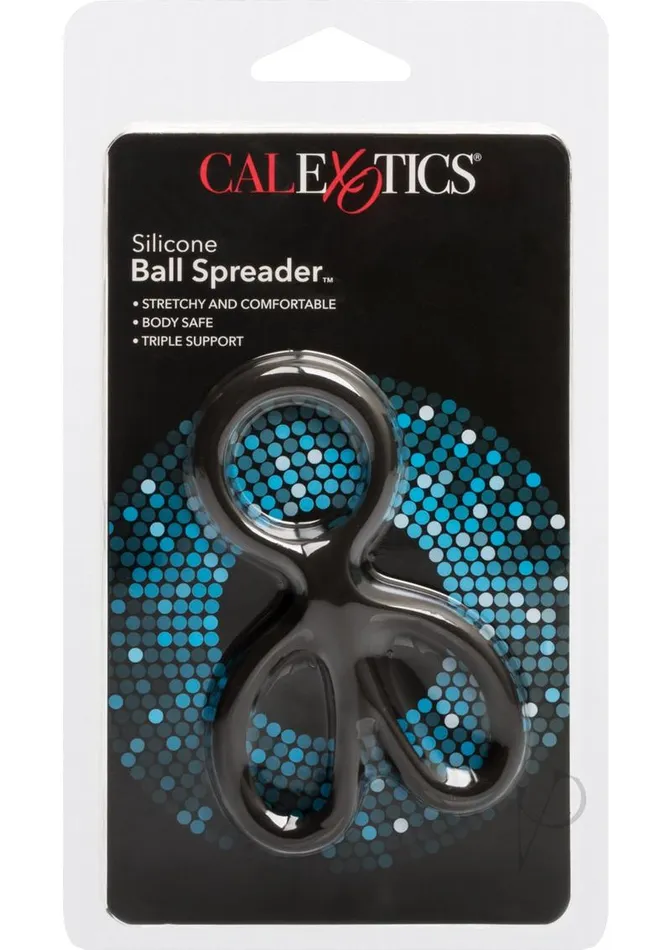 Rings Male Sex Toys Silicone Ball Spreader Cock Ring Black