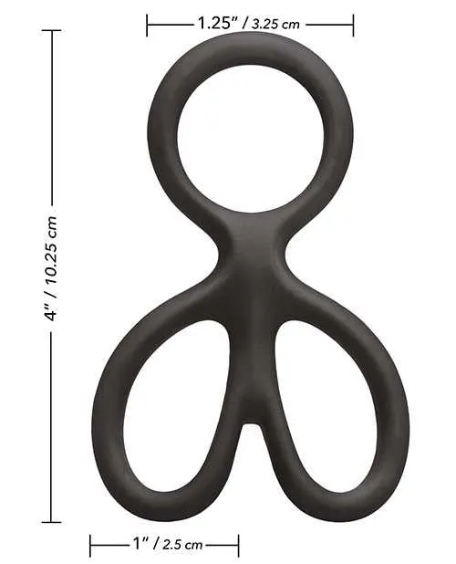 Rings Male Sex Toys Silicone Ball Spreader Cock Ring Black