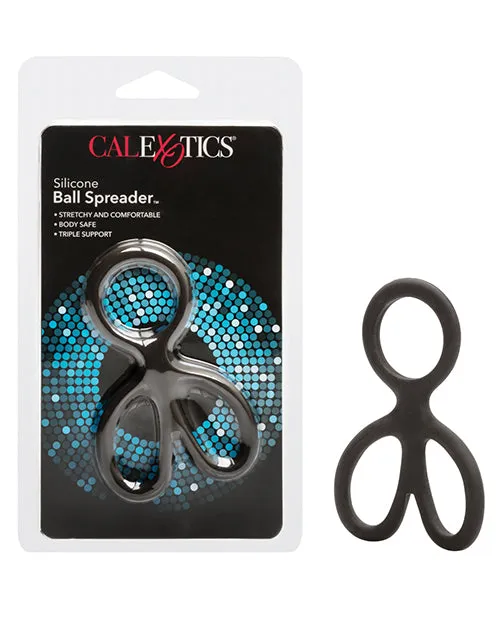 Rings Male Sex Toys Silicone Ball Spreader Cock Ring Black