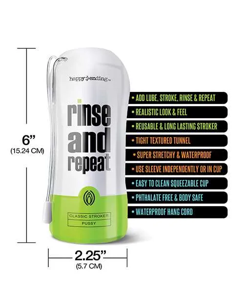 Rinse Repeat Classic Pussy Happy Ending Female Sex Toys Rinse Repeat Classic Pussy Happy Ending Female Sex Toys
