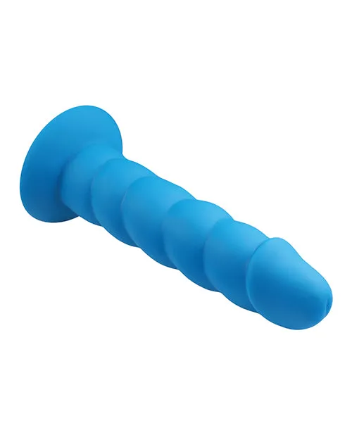 Rock Candy Toys Dildos Suga Daddy Silicone Dildo 7in Blue