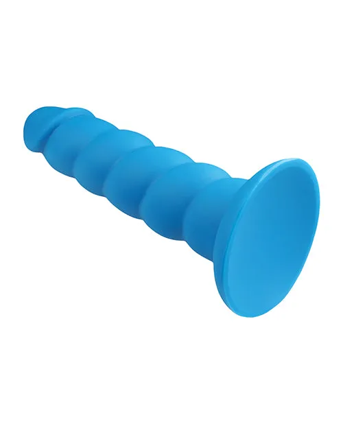 Rock Candy Toys Dildos Suga Daddy Silicone Dildo 7in Blue