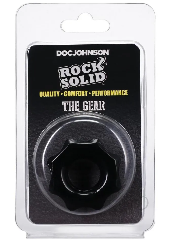 Rock Solid Rock Solid The Gear Cock Ring Black Male Sex Toys