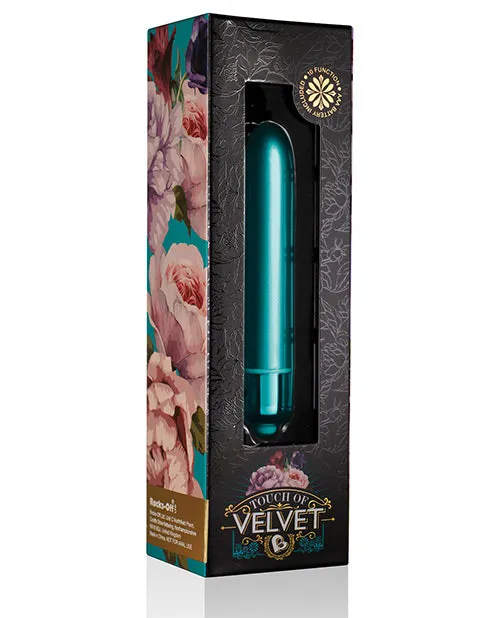Rocks Off Female Sex Toys Touch Of Velvet Bullet Vibrator Peacock Petals