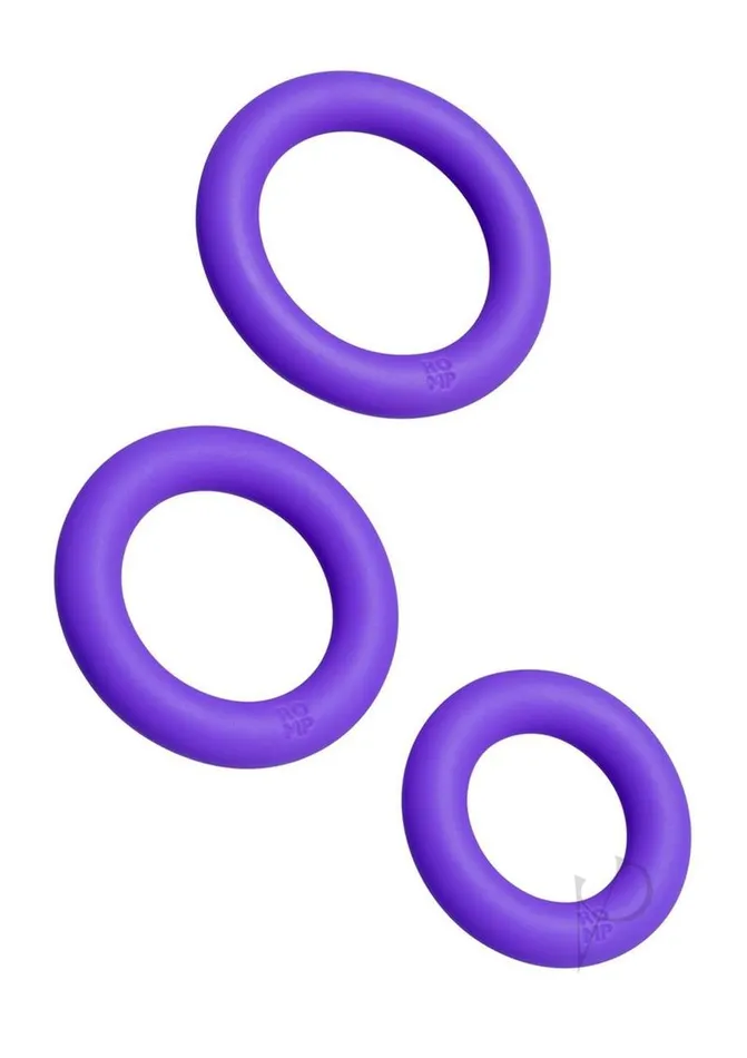 Romp Dildos Romp Remix Trio Silicone Cock Rings 3 Piece Purple Romp Dildos Romp Remix Trio Silicone Cock Rings 3 Piece Purple