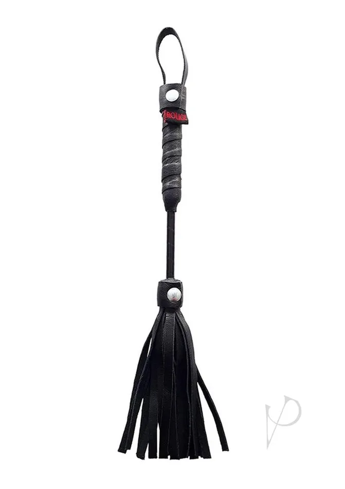 Rouge Rouge Leather Mini Flogger Black Restraints