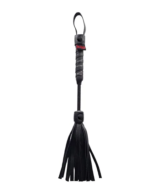 Rouge Rouge Leather Mini Flogger Black Restraints