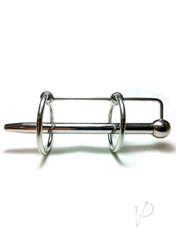 Rouge Stainless Steel Double Ring Sperm Stopper Rouge Male Sex Toys