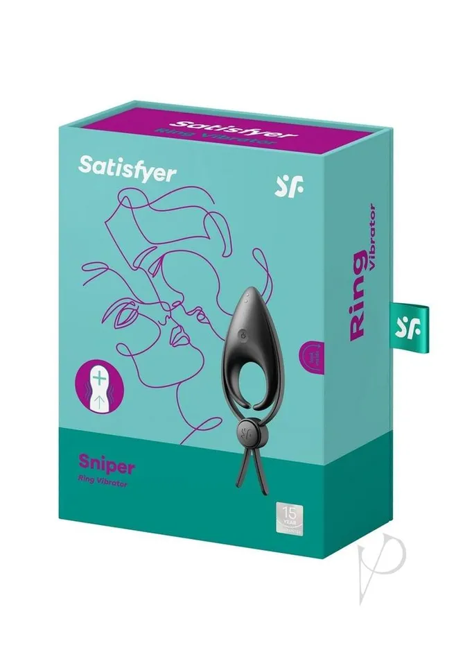 Satisfyer Male Sex Toys Satisfyer Men Sniper Rechargeable Silicone Vibrating Cock Ring Black Satisfyer Male Sex Toys Satisfyer Men Sniper Rechargeable Silicone Vibrating Cock Ring Black