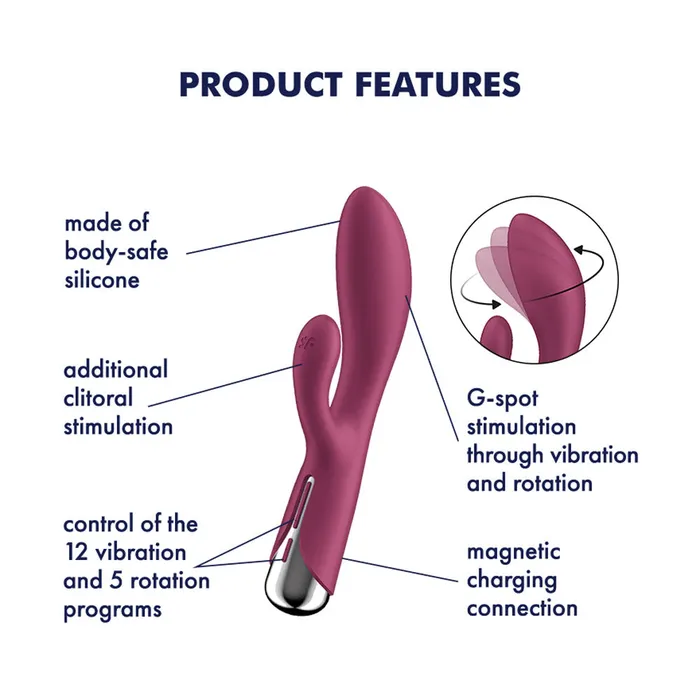Satisfyer Spinning Rabbit 1 Rotating Rabbit Vibrator Satisfyer Vibrators