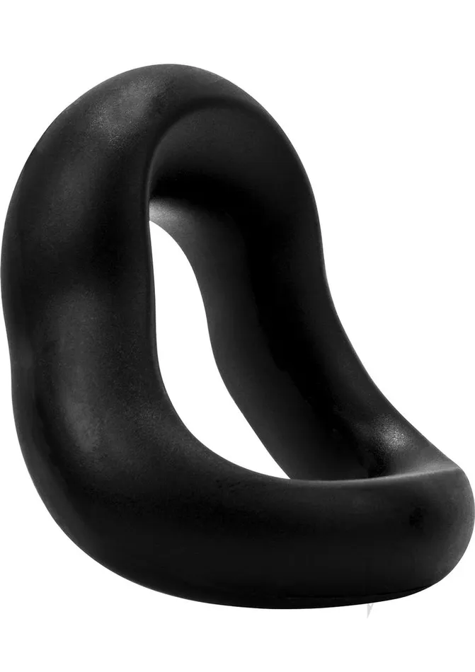 Screaming O Male Sex Toys SwingO Curve Silicone Cock Ring Black