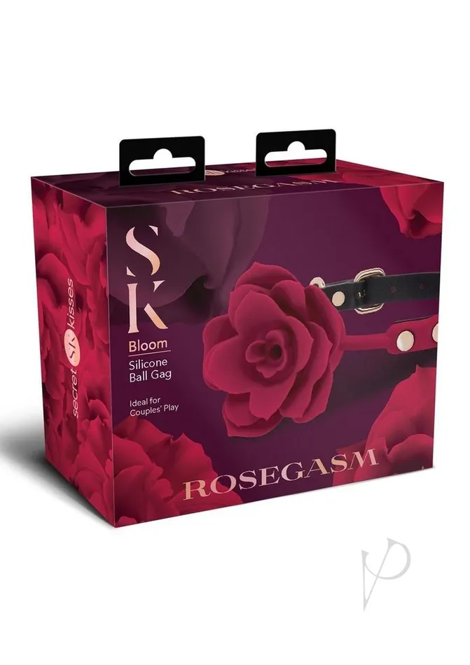 Secret Kisses Anal Secret Kisses Rosegasm Bloom Silicone Mouth Gag Red