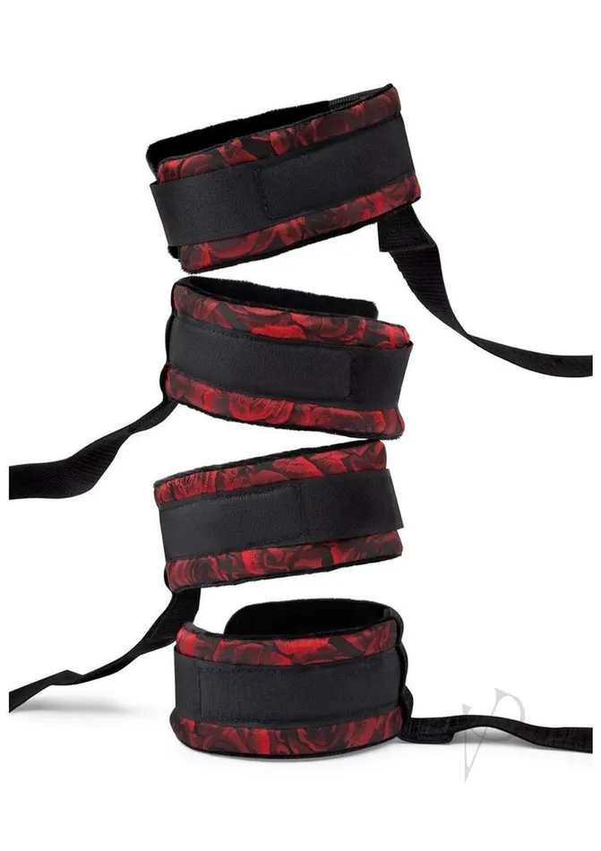 Secret Kisses Rosegasm Bed Restraint Kit with Satin Blindfold RedBlack Secret Kisses Anal Secret Kisses Rosegasm Bed Restraint Kit with Satin Blindfold RedBlack Secret Kisses Anal