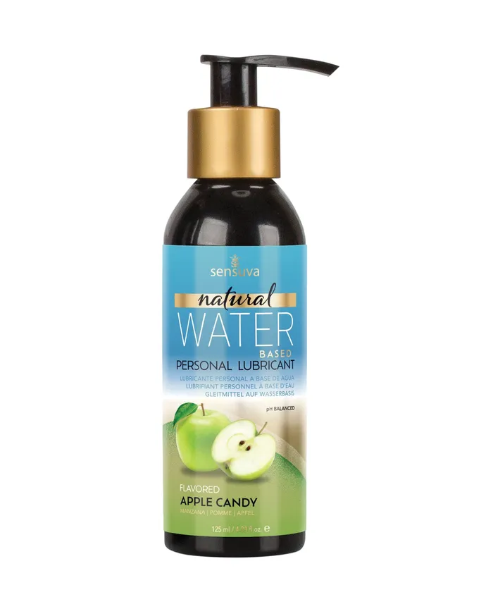 Sensuva Natural Water Based Apple Candy Flavored Lubricant 423oz Sensuva Lubricants Sexual Health Wellbeing