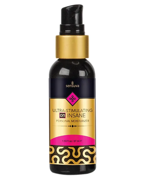 Sensuva Ultra Stimulating On Insane Lubricant 193oz Sensuva Lubricants Female Sex Toys