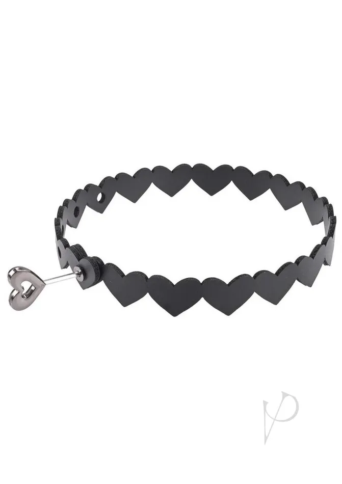 Sex and Mischief Heart Day Collar Black Sex And Mischief Anal