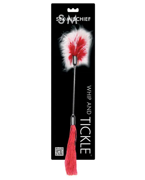 Sex And Mischief Vibrators Sex and Mischief Whip and Tickle RedWhite Sex And Mischief Vibrators Sex and Mischief Whip and Tickle RedWhite