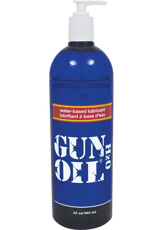Sexual Health Wellbeing Gun Oil Gun Oil H2O Water Based Lubricant 32oz