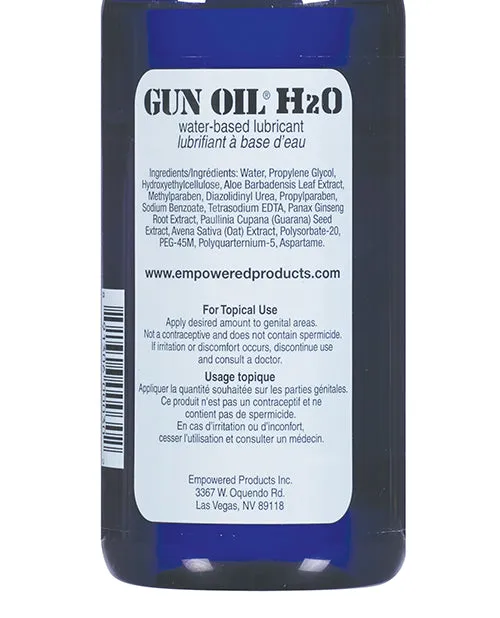 Sexual Health Wellbeing Gun Oil Gun Oil H2O Water Based Lubricant 32oz