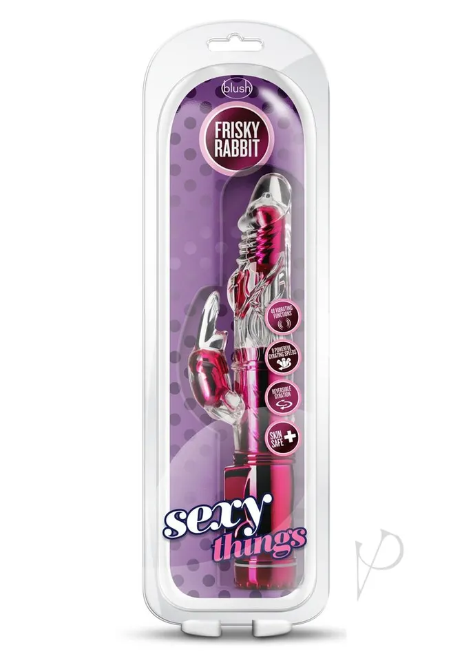 Sexy Things Vibrators Sexy Things Frisky Rabbit Vibrator Pink