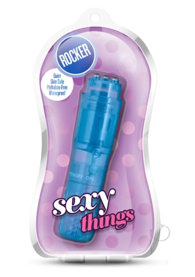 Sexy Things Vibrators Sexy Things Rocker Mini Massager Blue