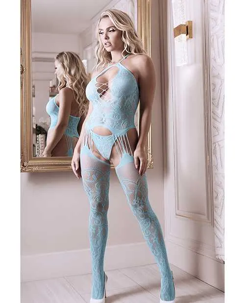 Sheer Fantasy Halter Neck Floral Lace Gartered Bodystocking Panty Light Blue OS Sheer Fantasy Vibrators Sheer Fantasy Halter Neck Floral Lace Gartered Bodystocking Panty Light Blue OS Sheer Fantasy Vibrators