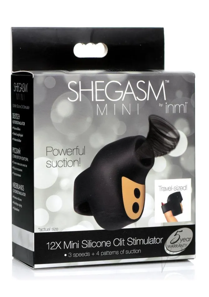 Shegasm Inmi Shegasm Mini Silicone Rechargeable Clitoral Stimulator Black Female Sex Toys Shegasm Inmi Shegasm Mini Silicone Rechargeable Clitoral Stimulator Black Female Sex Toys