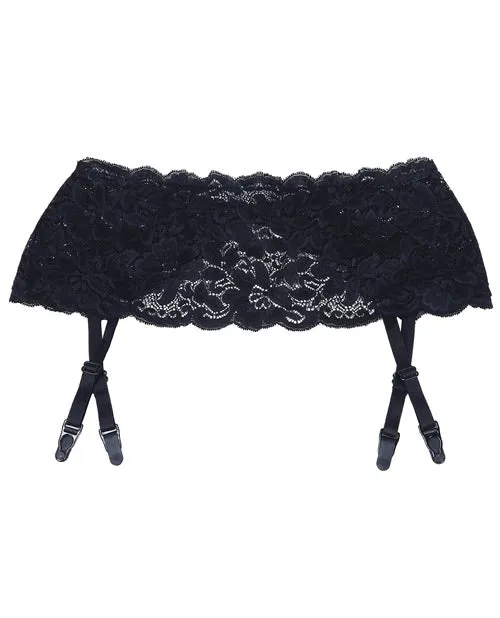 Shirley Of Hollywood Anal Stretch Lace Garter Belt wAdjustable Garters Black OS Shirley Of Hollywood Anal Stretch Lace Garter Belt wAdjustable Garters Black OS