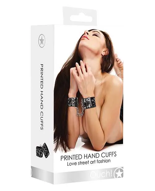 Shots Ouch Love Street Art Fashion Printed Hand Cuffs Black Ouch Anal Shots Ouch Love Street Art Fashion Printed Hand Cuffs Black Ouch Anal