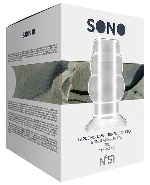 Shots Sono Butt Plug Large Clear Sono Anal Shots Sono Butt Plug Large Clear Sono Anal