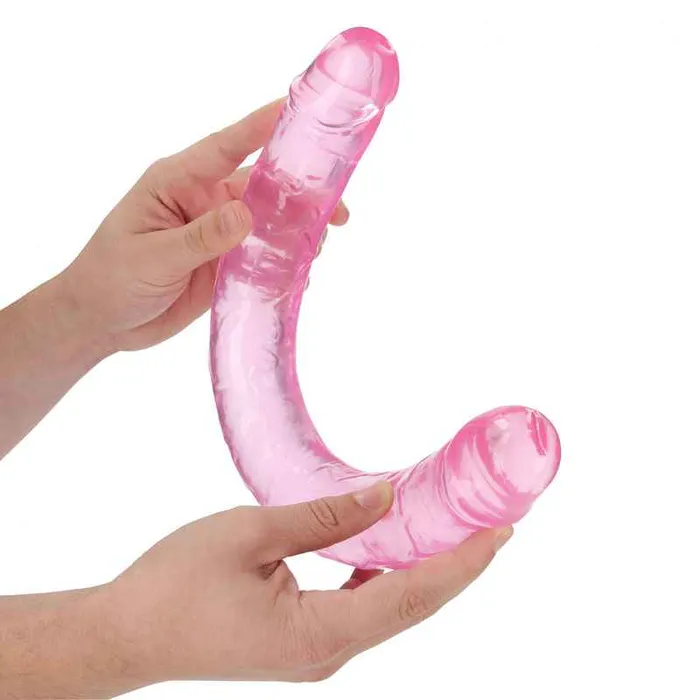Shots Toys Dildos REALROCK 18 Inch Double Dong Pink