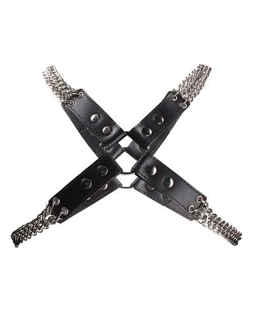 Shots Uomo Chain Chain Harness Black Ouch Uomo Vibrators