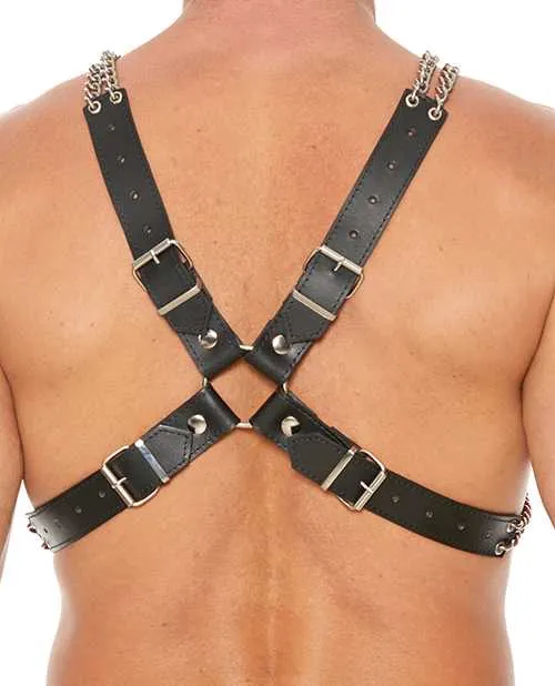 Shots Uomo Chain Chain Harness Black Ouch Uomo Vibrators Shots Uomo Chain Chain Harness Black Ouch Uomo Vibrators