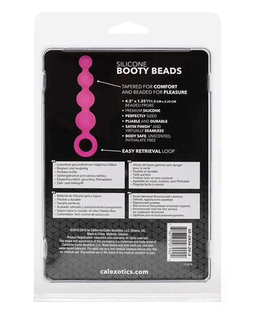 Silicone Booty Anal Beads Pink Beads Anal