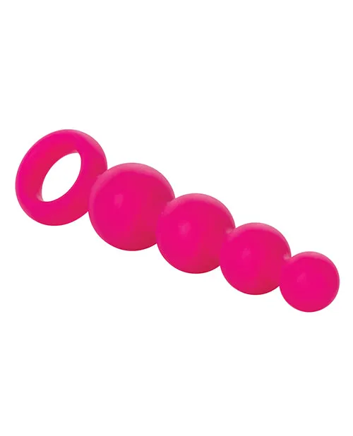 Silicone Booty Anal Beads Pink Beads Anal