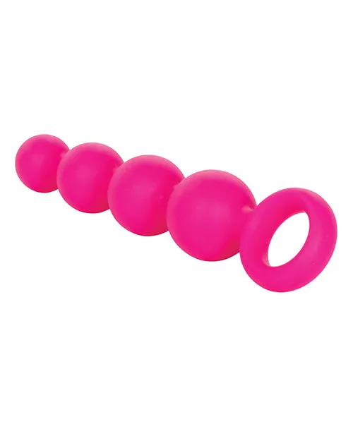 Silicone Booty Anal Beads Pink Beads Anal