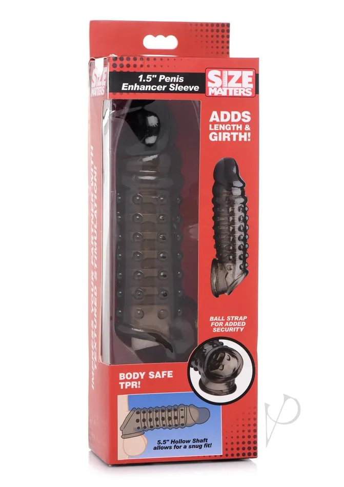 Size Matters Male Sex Toys Size Matters Penis Enhancer Sleeve 15in Smoke