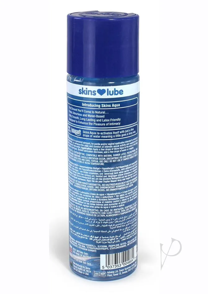 Skins Aqua Water Based Lubricant 44oz Skins Lubricants
