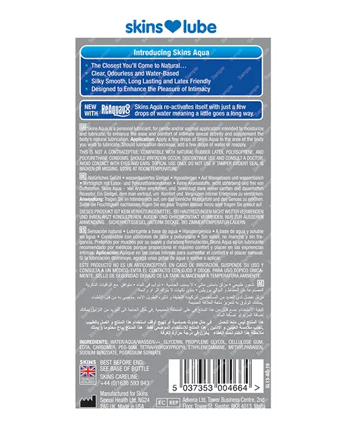 Skins Aqua Water Based Lubricant 44oz Skins Lubricants