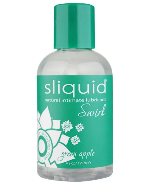 Sliquid Sliquid Naturals Swirl Water Based Flavored Lubricant Green Apple Tart 42oz Lubricants