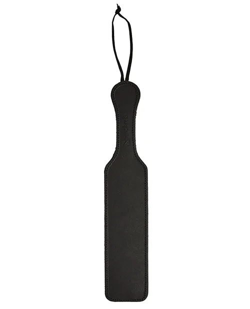 Sportsheets Restraints Sportsheets Leather Paddle with Fur Black Sportsheets Restraints Sportsheets Leather Paddle with Fur Black