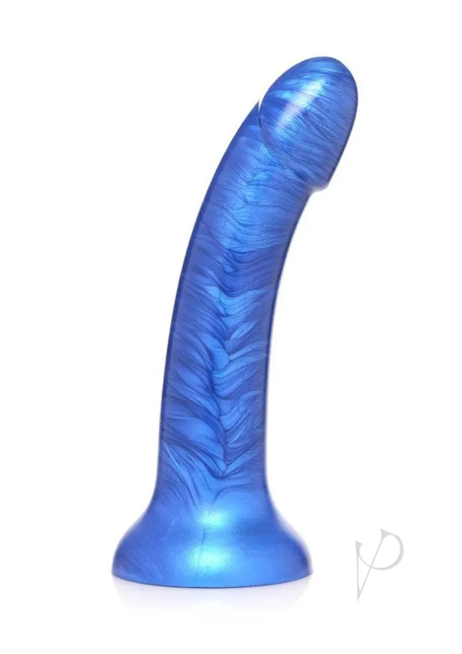 Strap U Female Sex Toys Strap U GTastic Metallic Silicone Dildo 7in Blue