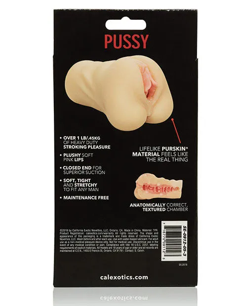 Stroke It Realistic Stroker Pussy Vanilla Stroke It Male Sex Toys